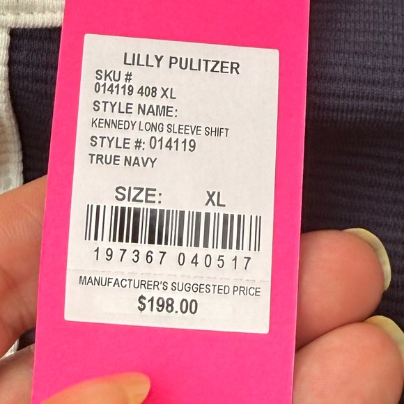 NWT Lilly Pulitzer Kennedy Classic Shift Dress True Navy Size XL - Picture 11 of 13
